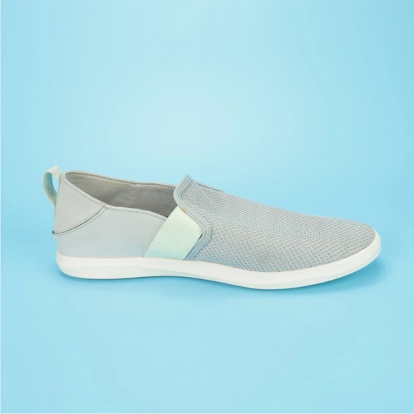 OluKai Hale'iwa Womens Size 10 Gray Round Toe Slip On Mesh Loafers Shoes - Picture 4 of 9